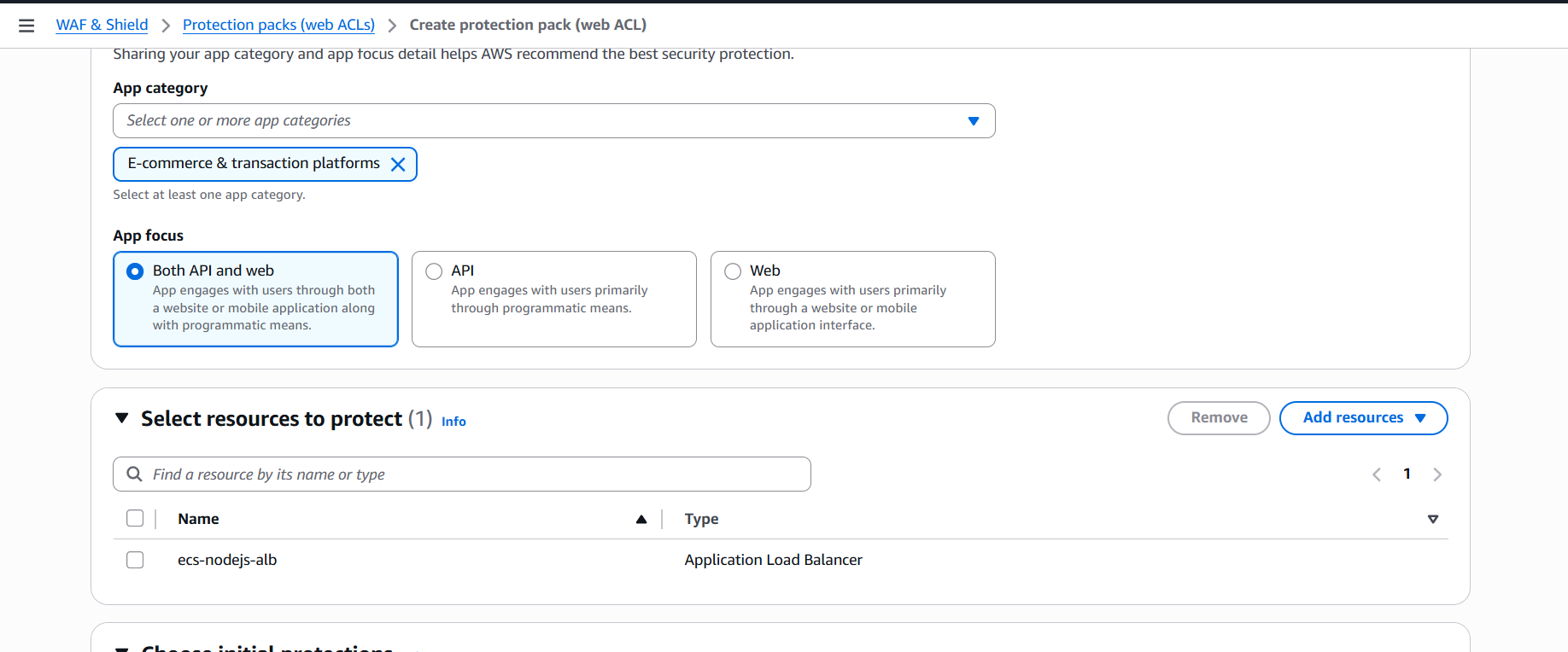 Create Web ACL :: Internship Report